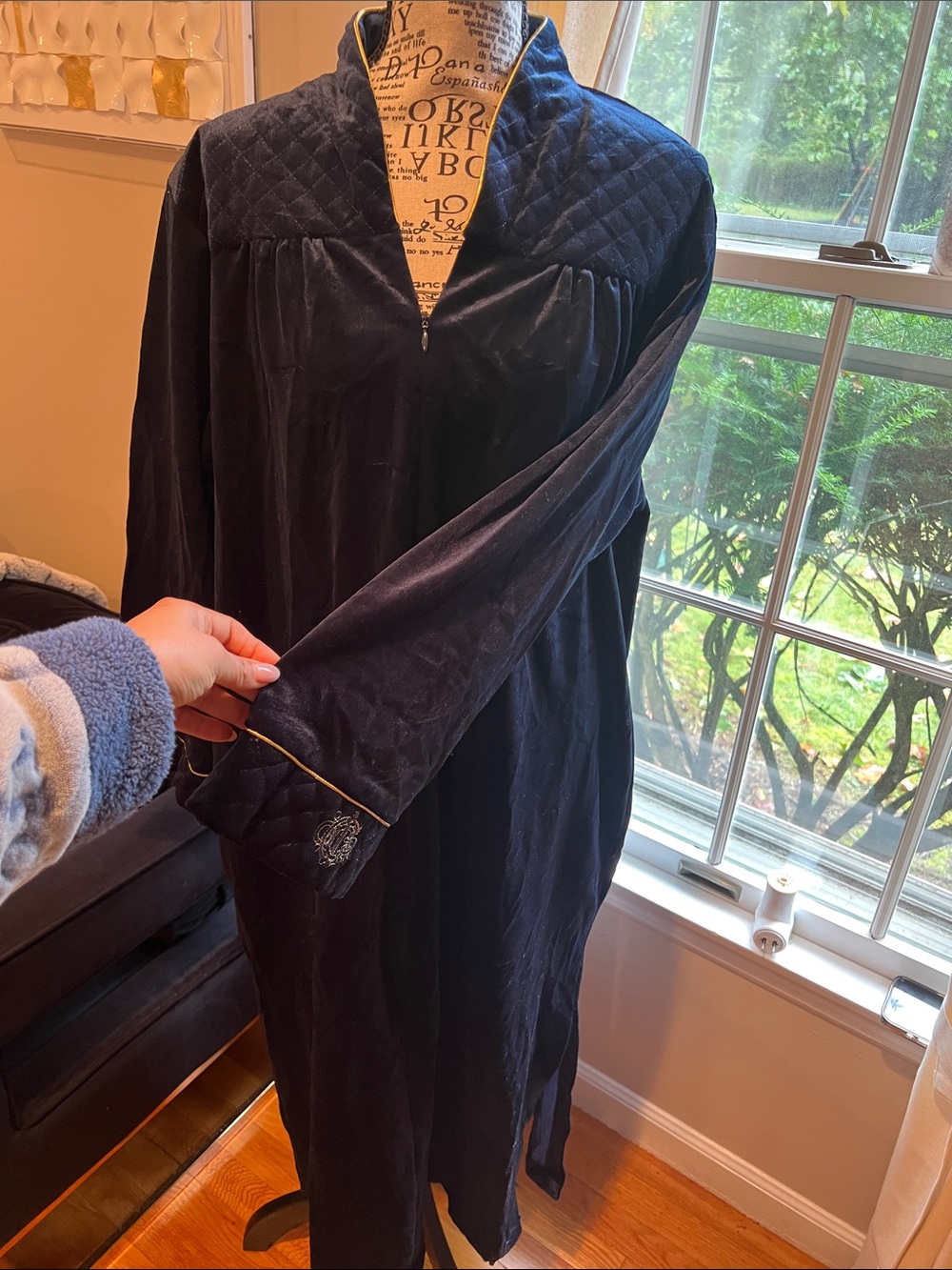 Christian Dior Velvet Velour Vintage 50s 60s 70s 80s Robe Dress